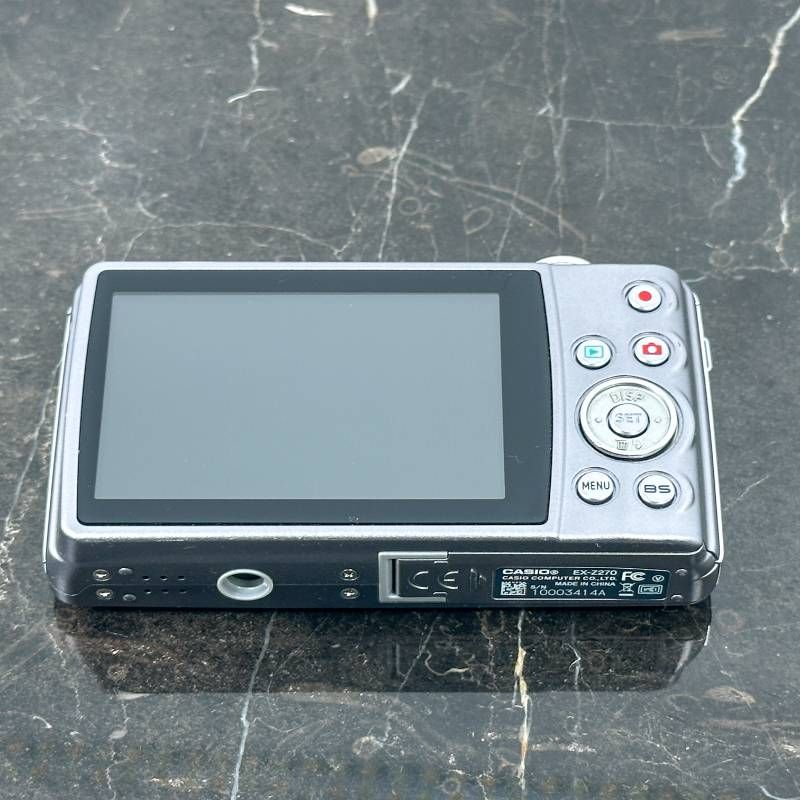 美品】CASIO EXILIM EX-Z270 グレー コンパクトデジタルカメラ 1010万