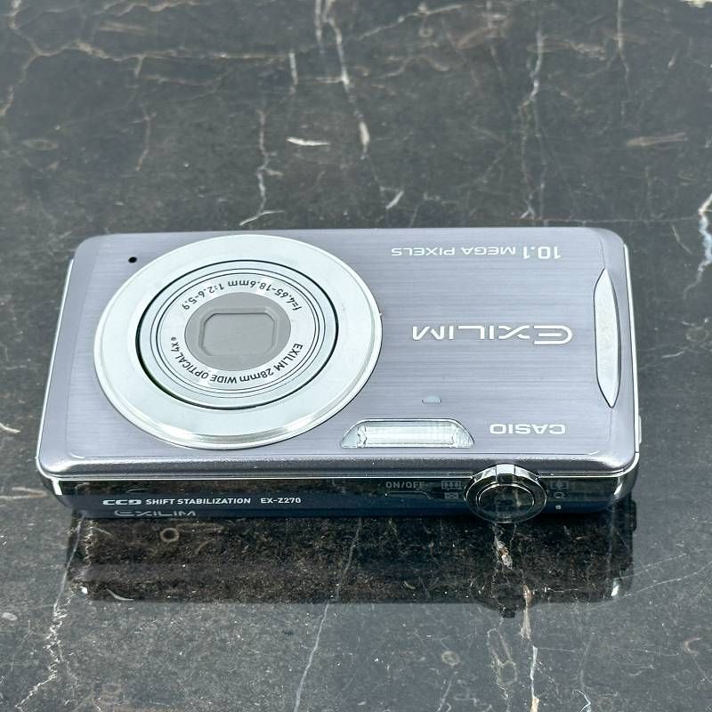 美品】CASIO EXILIM EX-Z270 グレー コンパクトデジタルカメラ 1010万