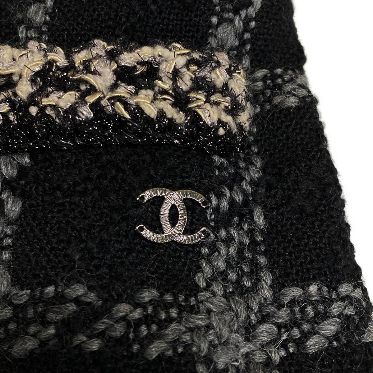 CHANEL(シャネル) ベスト サイズ34 S レディース - P73617 黒×グレー