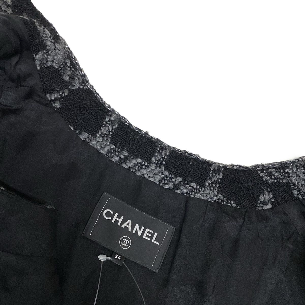 CHANEL(シャネル) ベスト サイズ34 S レディース - P73617 黒×グレー