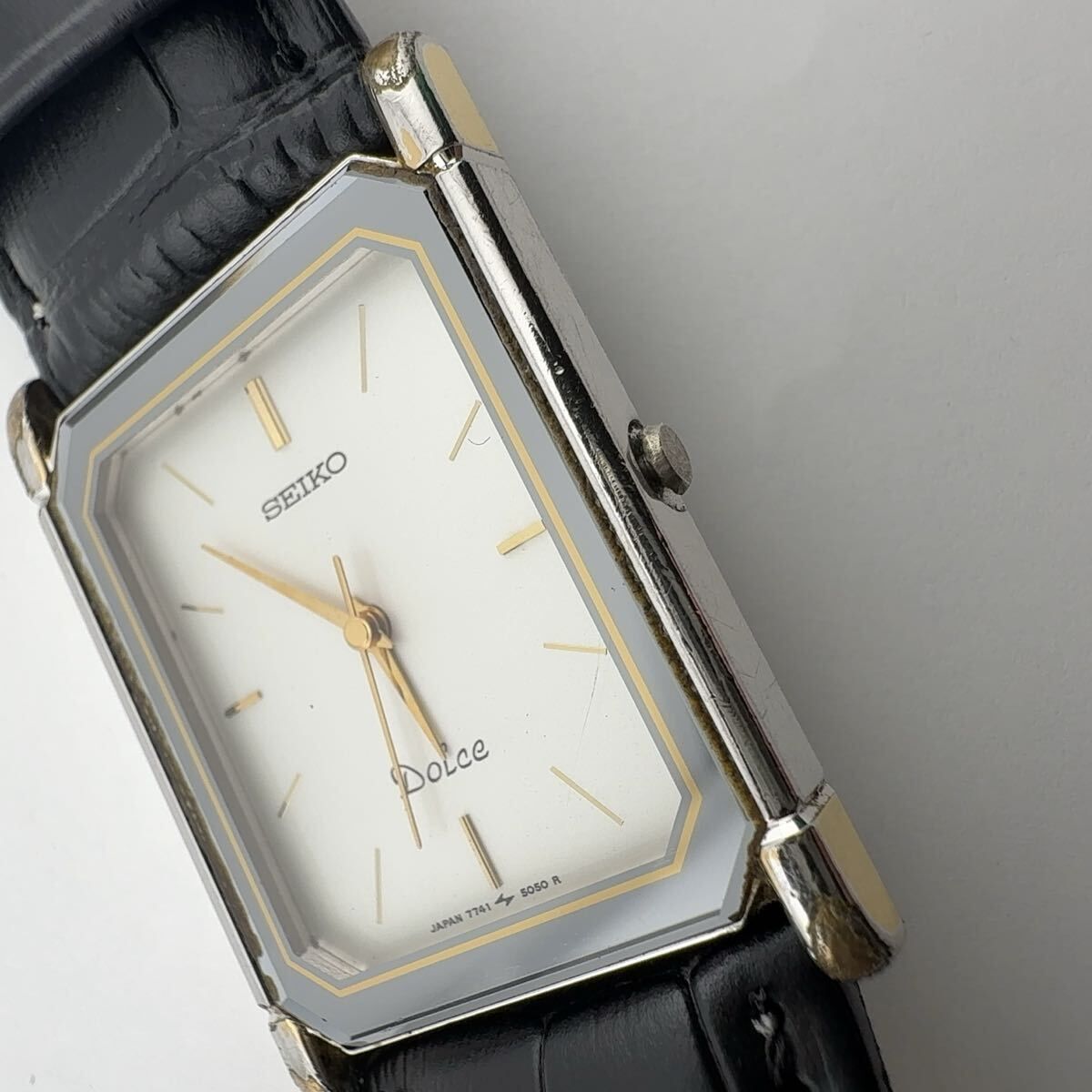 SEIKO 7741-5050 セイコー DOLCE ドルチェ クォーツ スクエア 腕時計