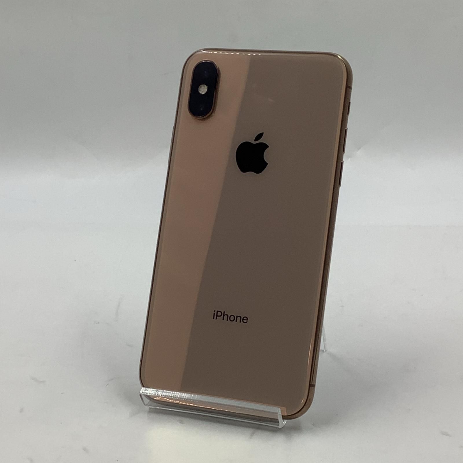 iPhone XS 256GB ゴールド au SIMフリー 白ロム 動作確認済 77%【全額