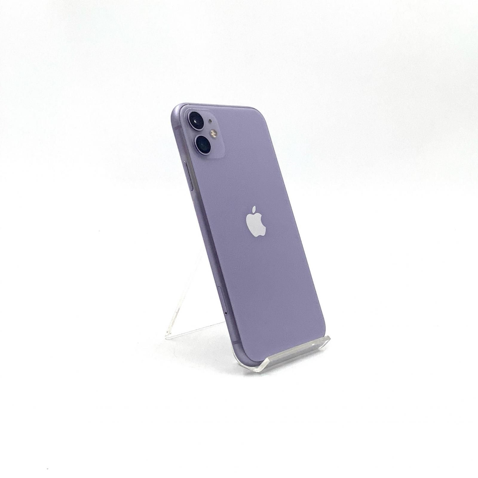 全額返金保証】【最速発送】 iPhone 11 128GB パープル Softbank SIM 