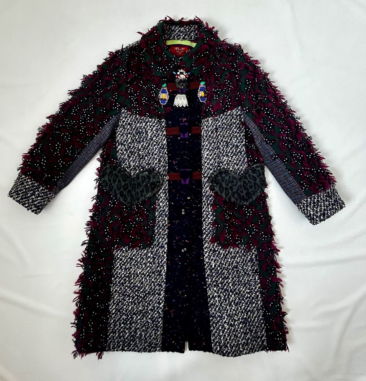 ALBEROBELLO アルベロベロ フリンジ コート 【新品送料無料】 ALBEROBELLO アルベロベロ オレボレブラ 高級ロング