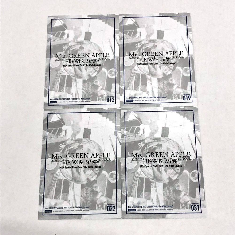 08. 大森元貴 Mrs. GREEN APPLE The White Lounge フォトカード 11枚