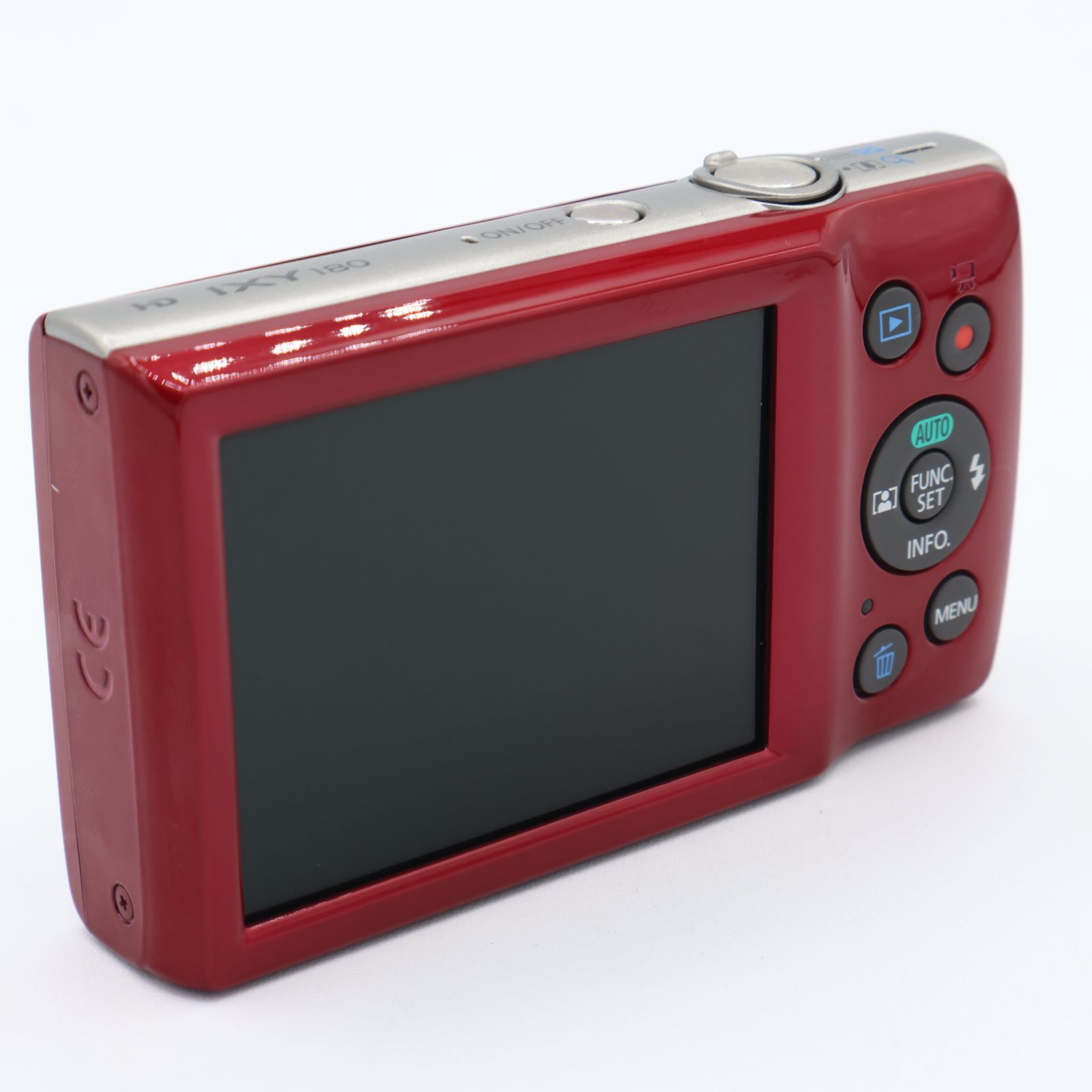 Canon キヤノン デジタルカメラ IXY 180 レッド 光学8倍ズーム