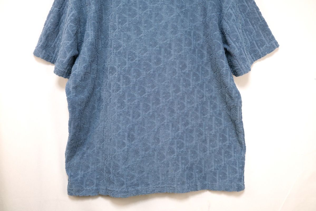 Dior ネイビー タオル地Tシャツ 元箱有り Dior ネイビー タオル地T