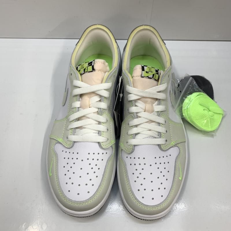 【中古】NIKE AIR JORDAN 1 LOW OG DM7837-103 27㎝ ホワイト/ゴーストグリーン ナイキ[92][240092324473] 中古】NIKE AIR JORDAN 1 LOW OG DM7837-103 27㎝ ホワイト/ゴースト