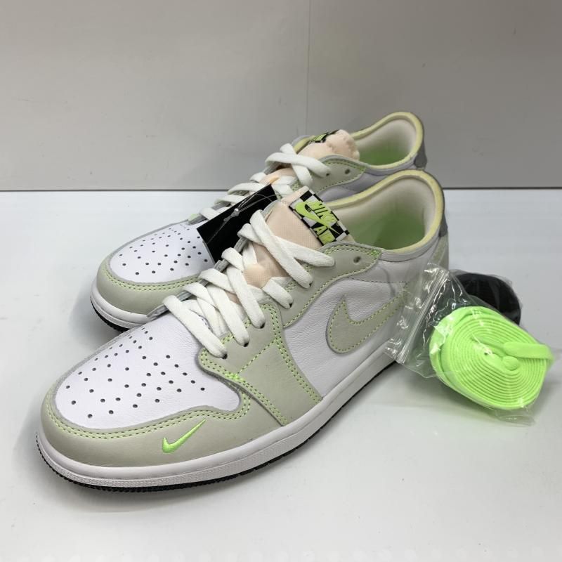 【中古】NIKE AIR JORDAN 1 LOW OG DM7837-103 27㎝ ホワイト/ゴーストグリーン ナイキ[92][240092324473] 中古】NIKE AIR JORDAN 1 LOW OG DM7837-103 27㎝ ホワイト/ゴースト
