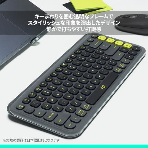  迅速に発送 ロジクール POP ICON KEYS ワイヤレス キーボード K 680 GR 薄型 静かなタイピング Bluetooth Logi Bolt ワイヤレスキーボード 無線 Easy-Switch 日本語配列 電池寿命36ケ月 Wi 95 a 3 fecd その他 キッチン 食器