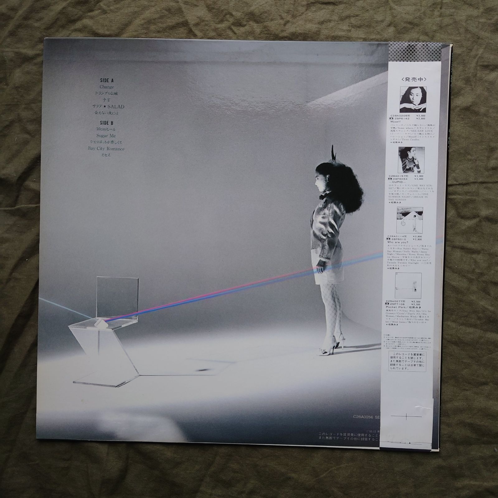 美盤 良ジャケ レア盤 1982年 オリジナルリリース 松原みき LPレコード