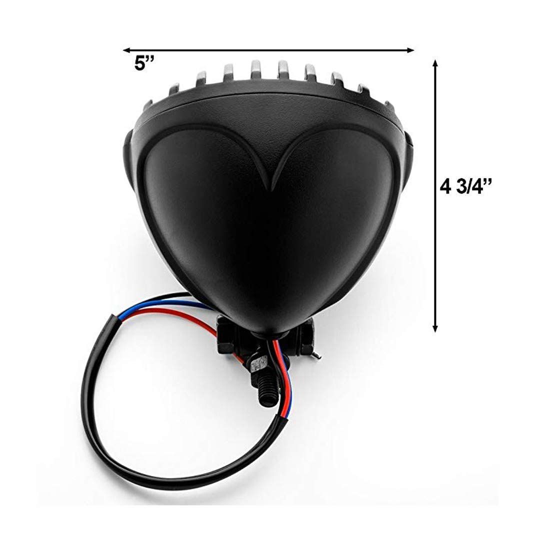 人気商品】(ブラック) 汎用4.5インチビンテージヘッドライト/バード