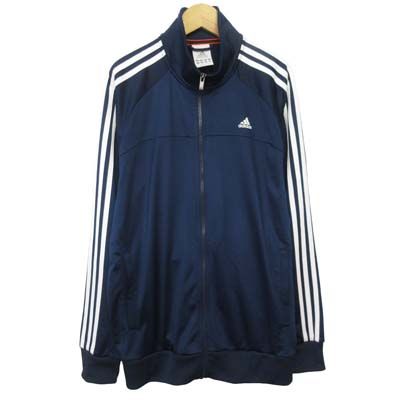 アディダス adidas ジャージ トラックジャケット 3ライン O 紺