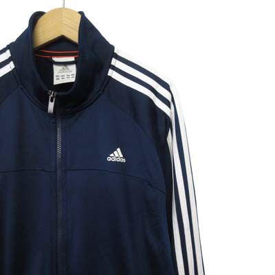 アディダス adidas ジャージ トラックジャケット 3ライン O 紺
