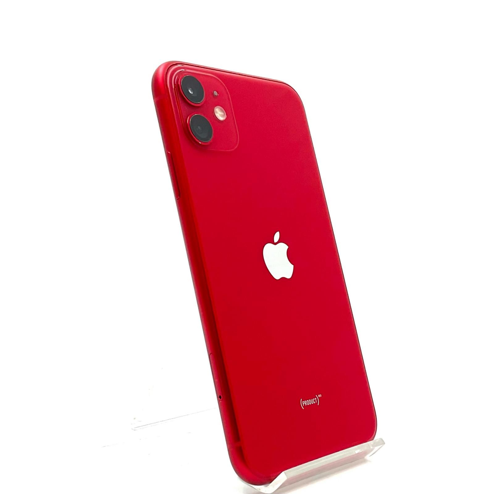 iPhone 11 64GB (PRODUCT)RED SIMフリー 白ロム 動作確認済 73