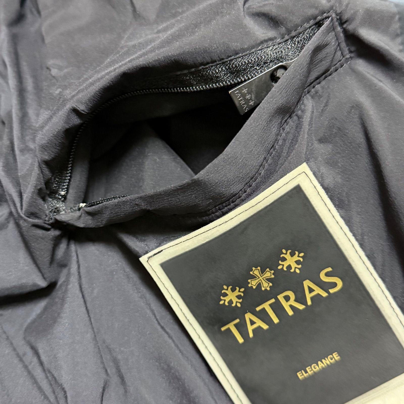 TATRAS VALLE ベルト付ダウンコート 1 ブラック タトラス ヴァレー