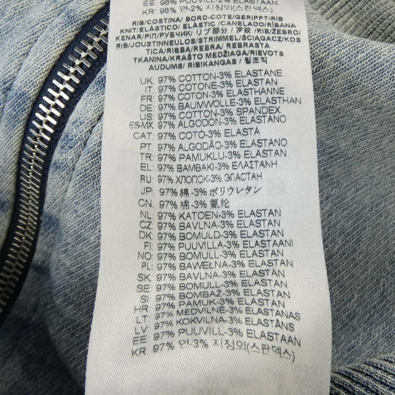 D-BUZYE-S ディーゼル DIESEL D-BUZEE-TRACK ジャケット TRACK Zip-up sweater in trompe l\u0027oeil Track Denim