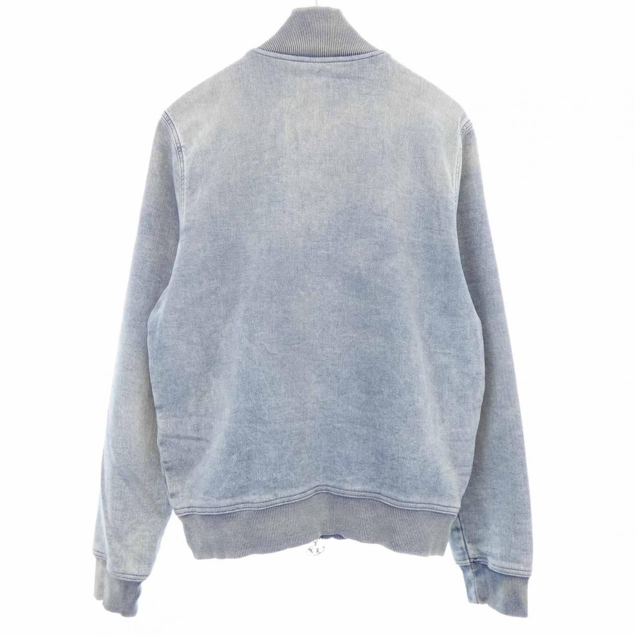 D-BUZYE-S ディーゼル DIESEL D-BUZEE-TRACK ジャケット TRACK Zip-up sweater in trompe l\u0027oeil Track Denim