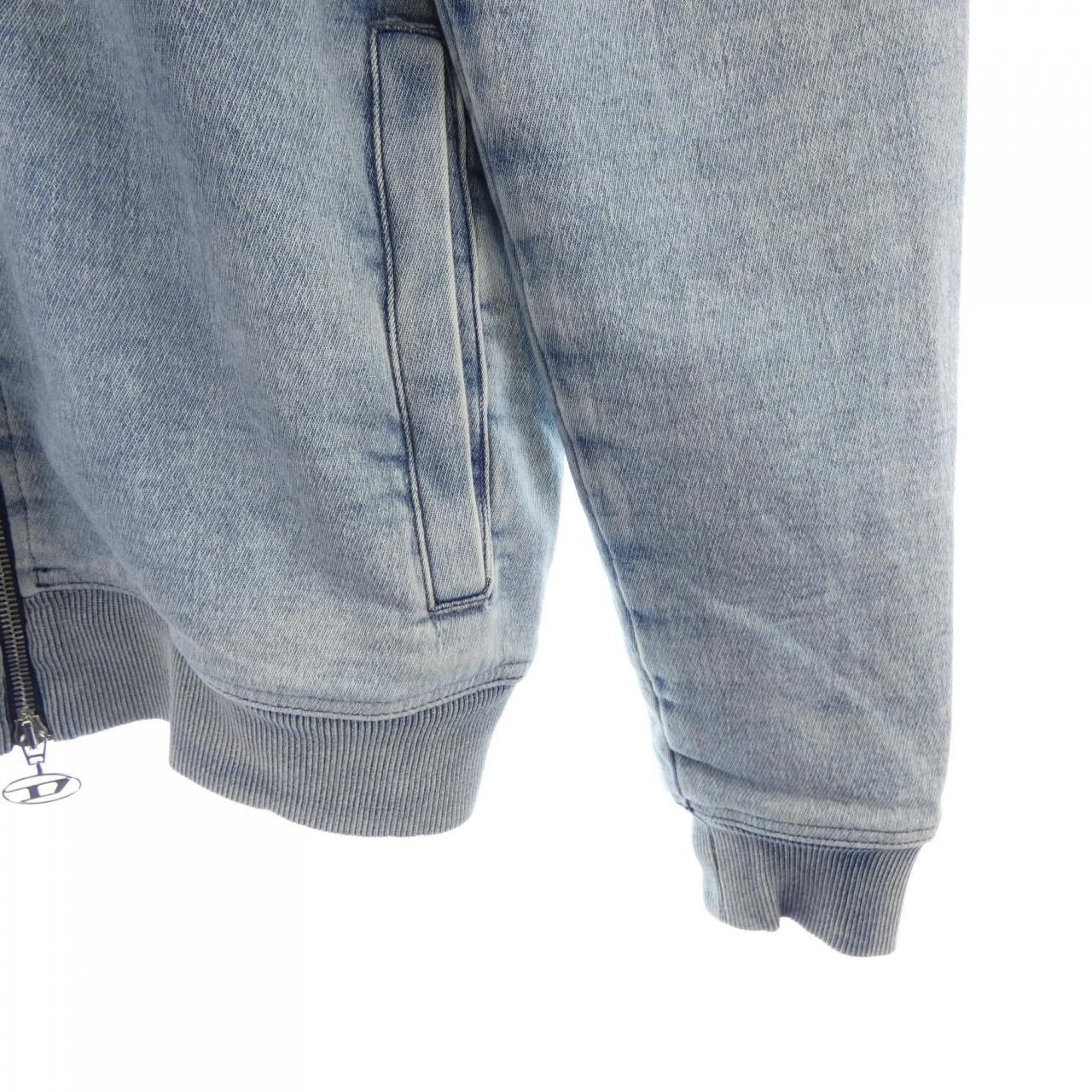 D-BUZYE-S ディーゼル DIESEL D-BUZEE-TRACK ジャケット TRACK Zip-up sweater in trompe l\u0027oeil Track Denim