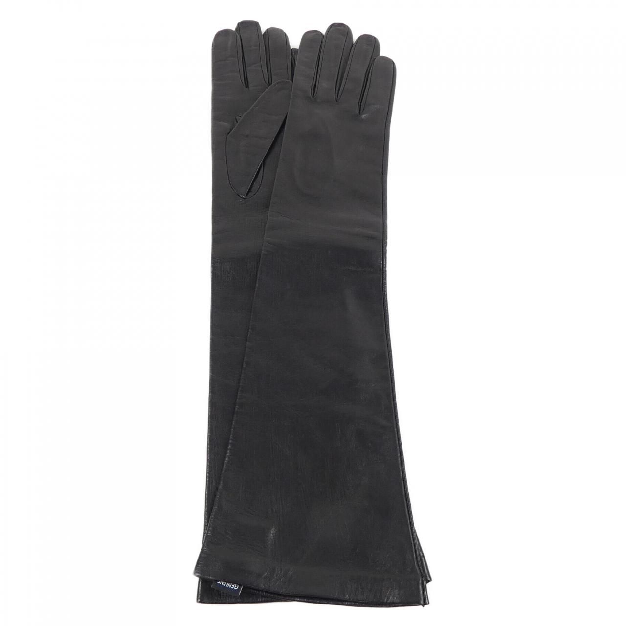 美品 Sermoneta Gloves セルモネータ カシミアライニング ラムレザー