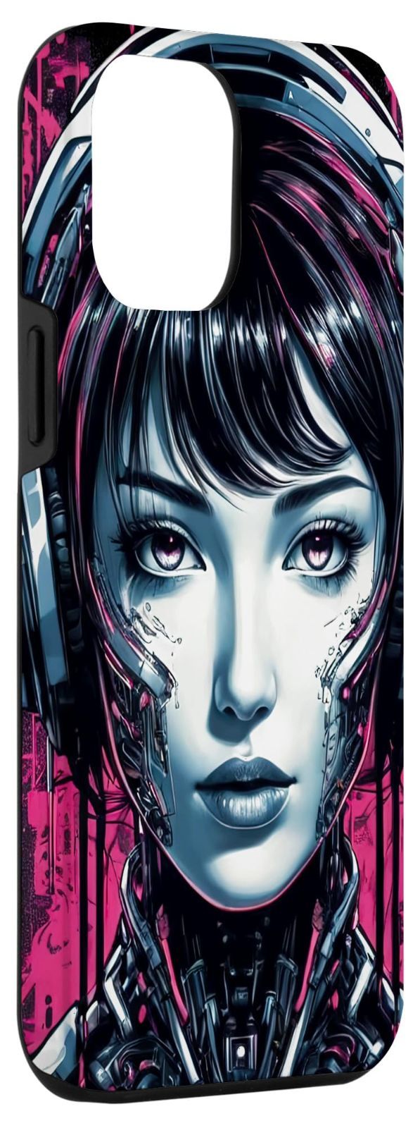 【在庫処分】愛 人工知能 女性 サイバーパンク Plus アンドロイド 14 ロボット iPhone スマホケース