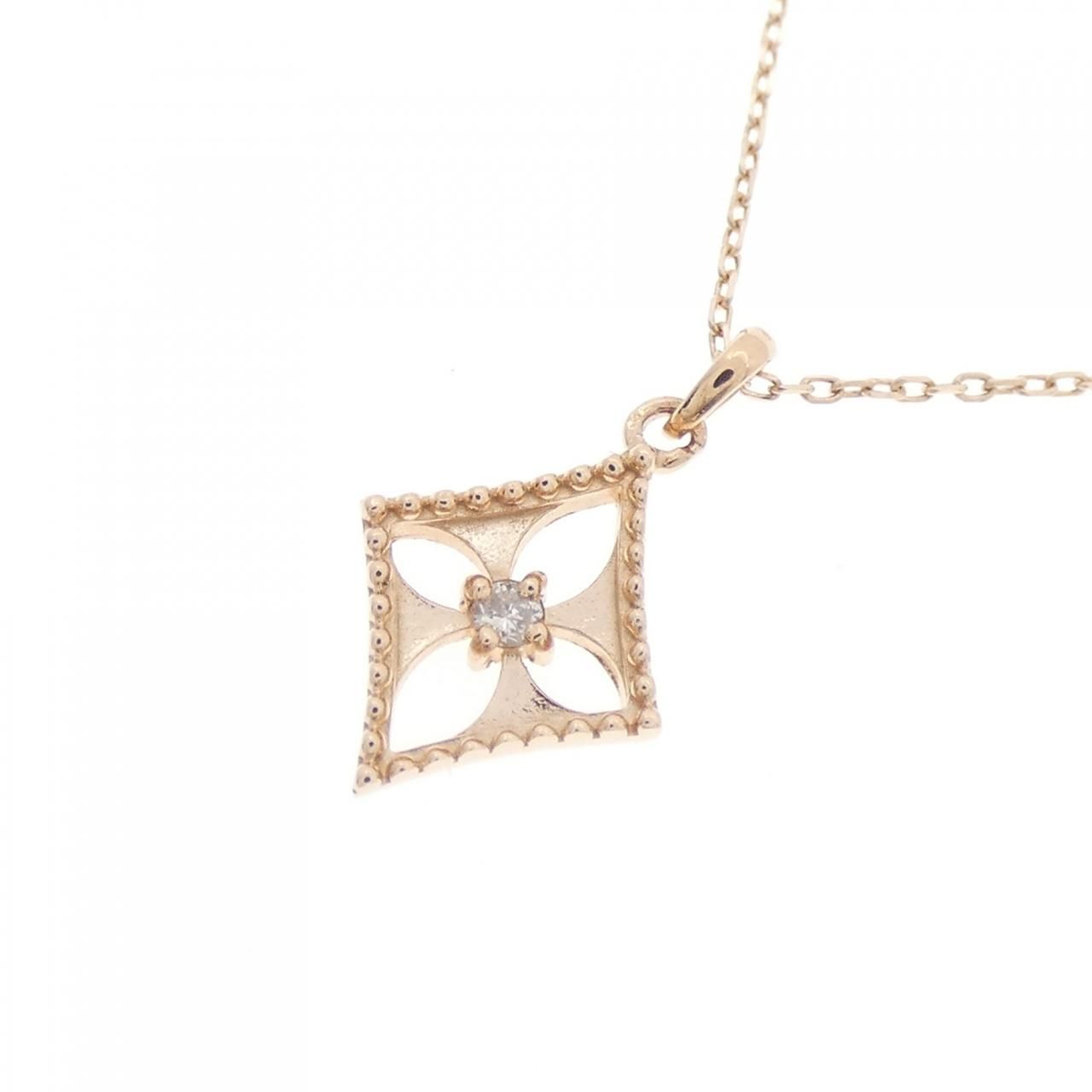 K10PG ダイヤモンド ネックレス - メルカリ