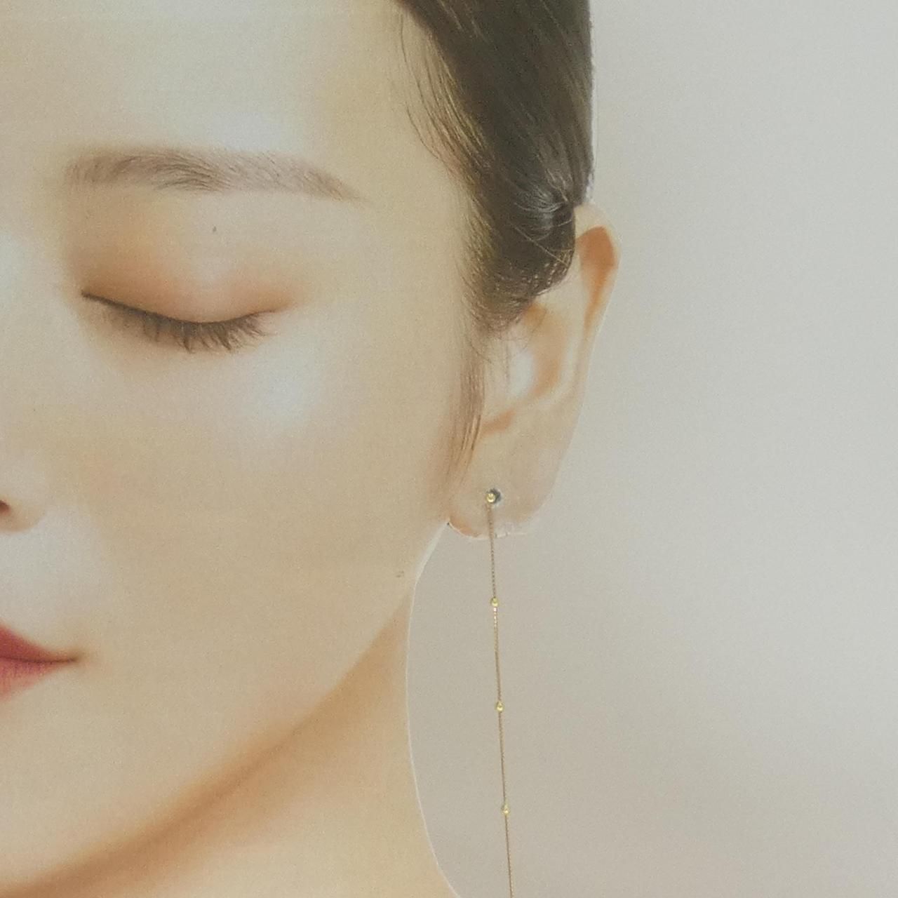 K18YG ピアス - メルカリ