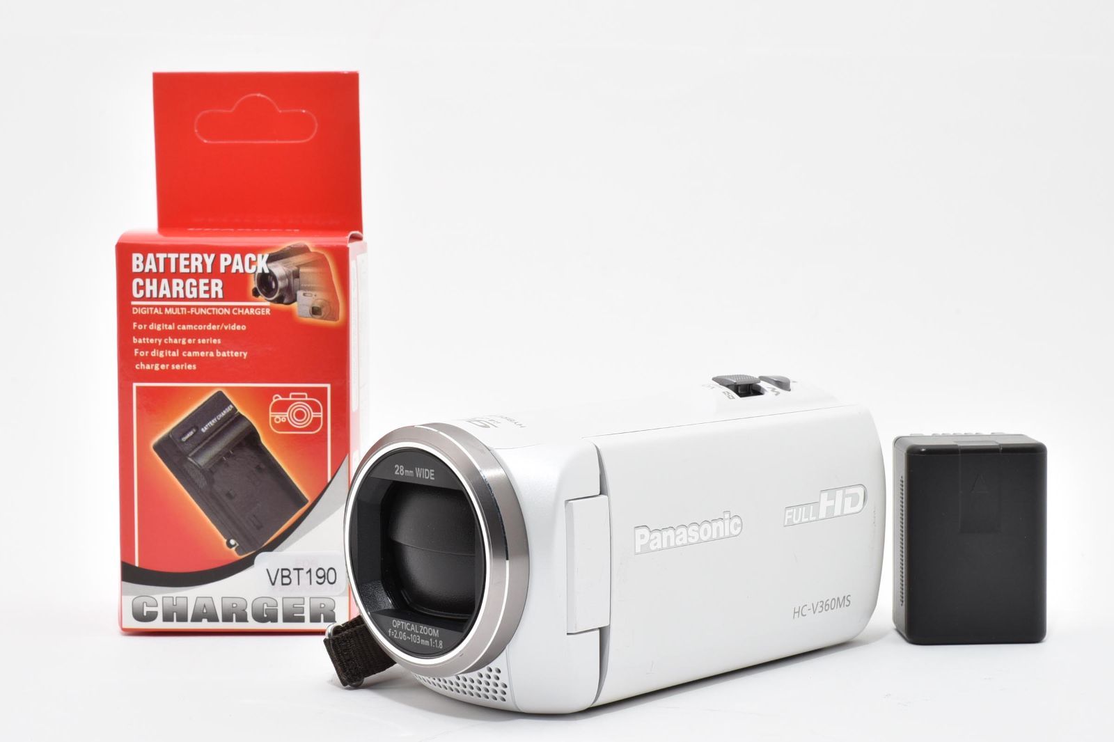 Panasonic HC-V360MS ホワイト パナソニック HDビデオカメラ V360MS