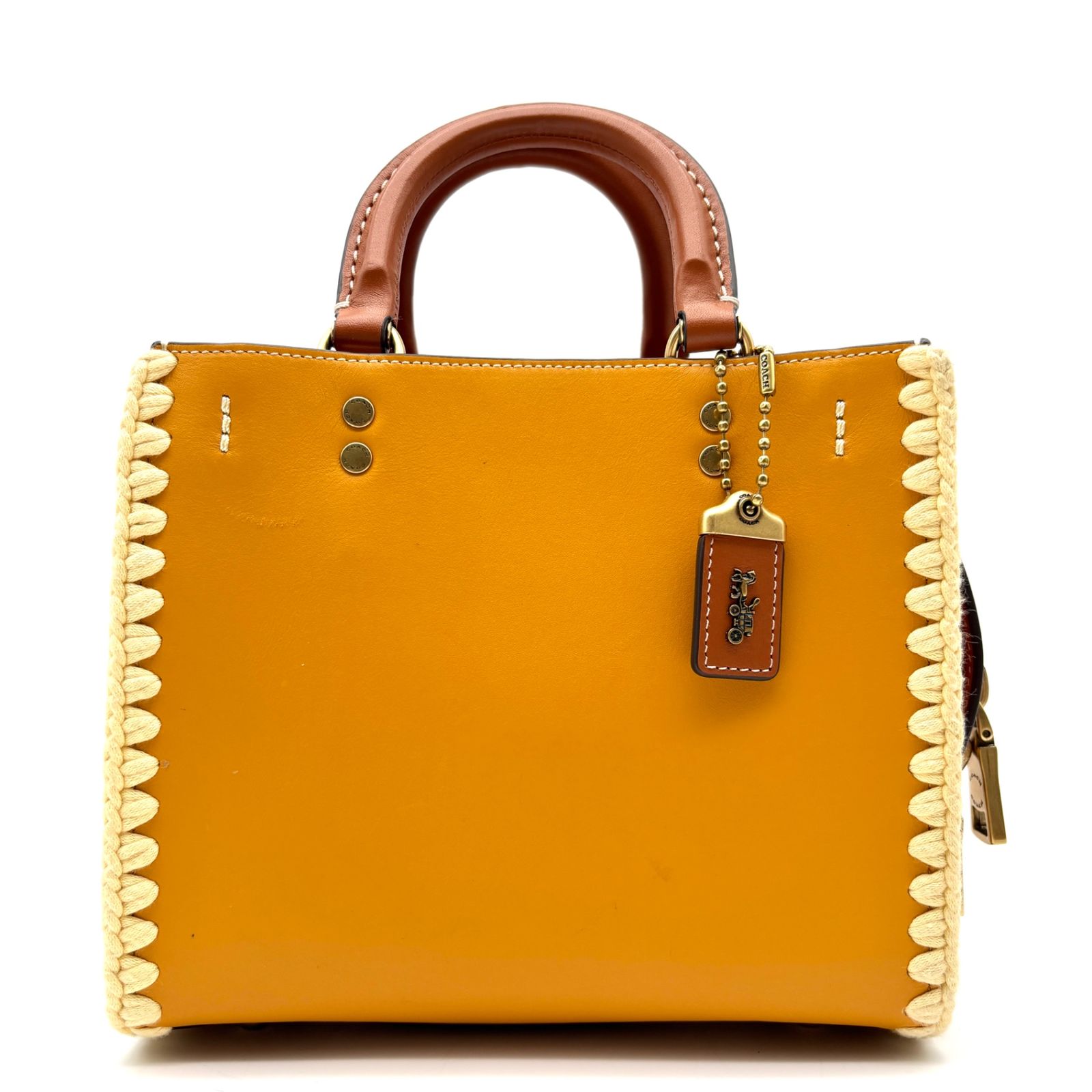 極美品 COACH コーチ ローグ20 クロシェ ハンドバッグ ショルダー