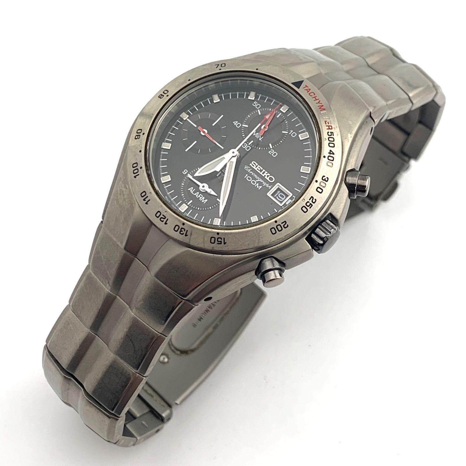 ジャンク】SEIKO 7T62-0AS0 クロノグラフ 100M防水 アラー - メルカリ