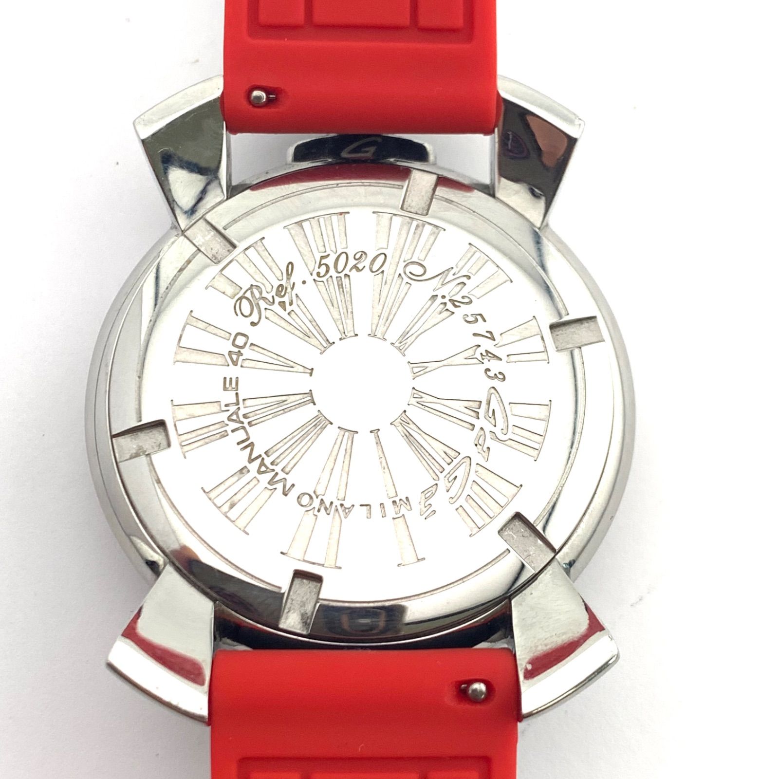 中古】GAGA MILANO アナログ腕時計 ホワイト/レッド/ブルー - メルカリ