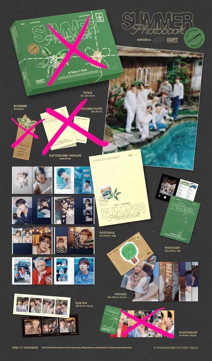 ATEEZ（エイティーズ・アチズ） 2024 サマー フォトブック セット