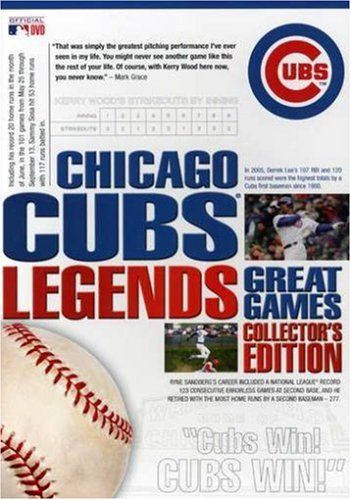 Mlb Chicago Cubs Legends Great Games DVD 品