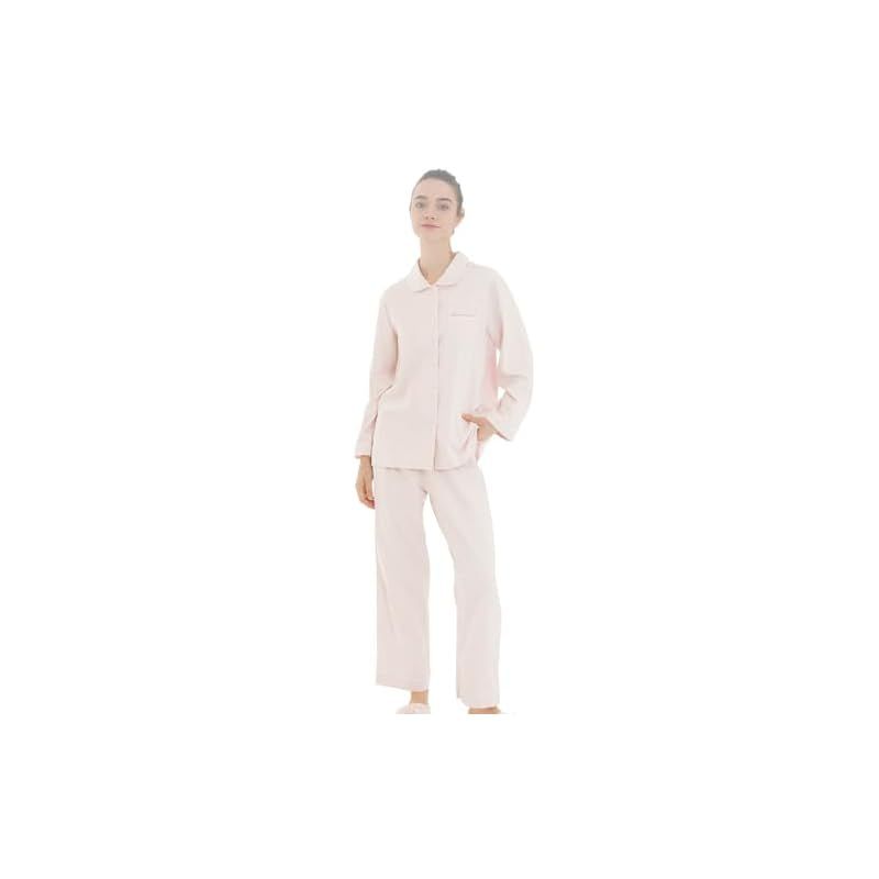 ナルエー] パジャマセット コットンサテンダブルガーゼパジャマ