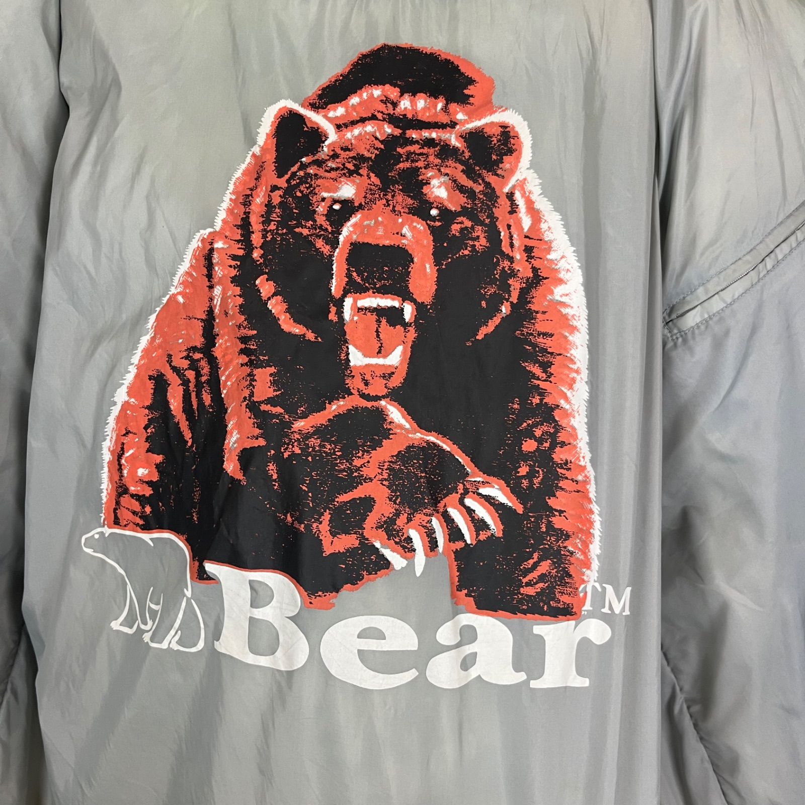 OLD Bear 90s ベアー ブラック × グレー 肉厚 パンパン リバーシブル 