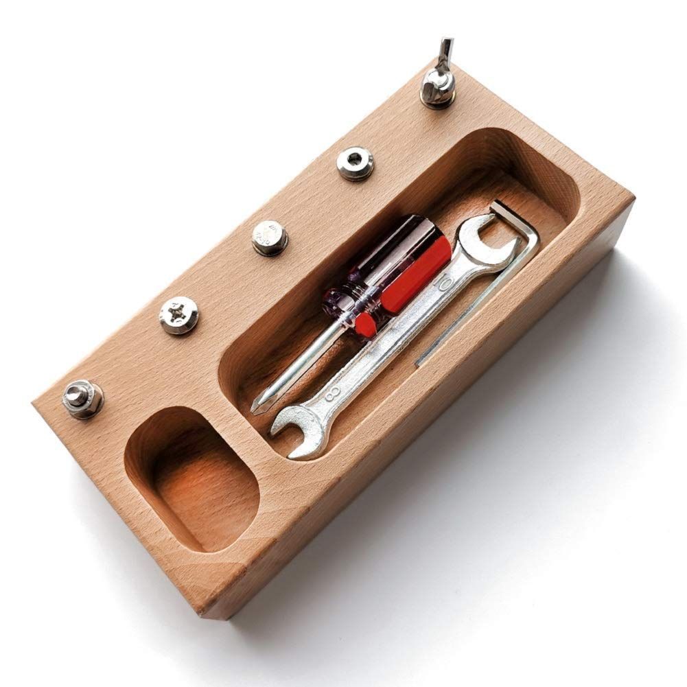 モンテッソリー教具 人気商品】ラーニング レンチセットモンテッソーリスクリュー