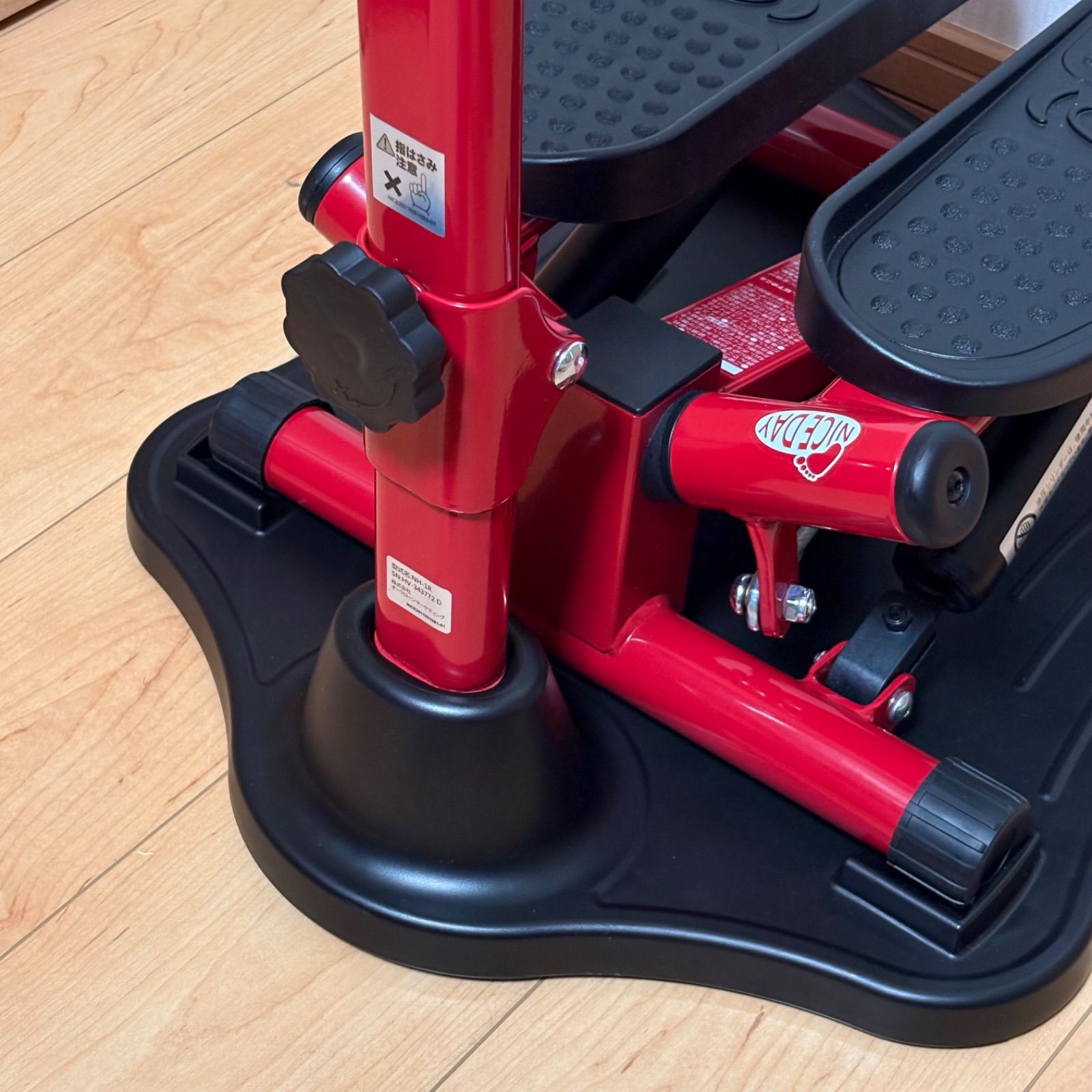 ナイスデイ NICE DAY 健康ステッパー 専用ハンドル付き レッド 赤