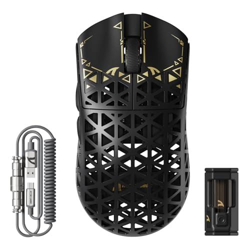 ATTACK SHARK R 5 Ultra 無影 カーボンファイバー製無線ゲーミングマウス 超軽量39 g±3 ワイヤレス 2 4 g bluetooth USB C Nordic 52840マウス コイルケーブル付き 技適認証