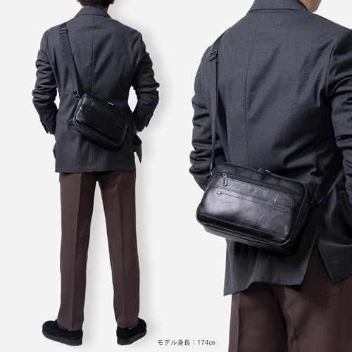 ダブルス ショルダーバッグ メンズ 本革 小さめ A 5収納 牛革 BZN-7025 88 bef 96 f