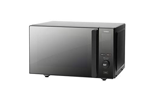 ツインバード 電子レンジ 20 L フラットテーブル 単機能 自動あたため機能 一人暮らし 赤外線センサー ヘルツフリー 静音 おしゃれ 700 W お手入れ簡単 ブラック DR-E 273 B 3629775