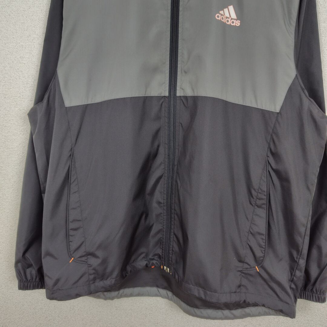 humme×ADO DEN HAAG トラックジャケット グレー ブラック古着 adidas アディダス トラックジャケット ロゴ刺繍 グレー Lサイズ