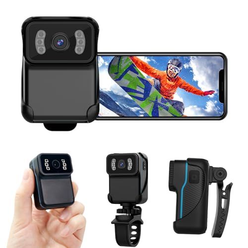 アクションカメラ ウェアラブルカメラ ビデオカメラ 防水 WiFi スマホ連携 アクセサリ付き 1080 P 120°広角 256 GB 写真撮影 上書き録画 赤外線暗視 SDカード不要で録画OK クリップ型 ススポーツ 旅行 アウト da 6 d 4 bbf