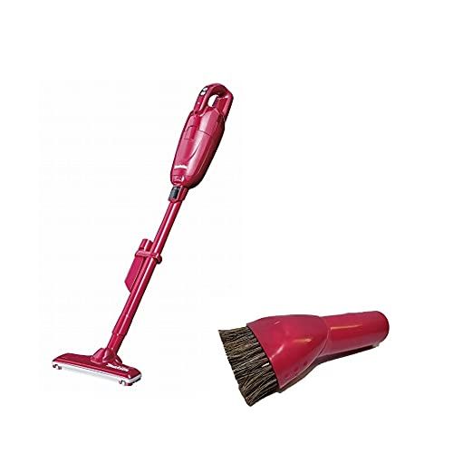迅速に発送 マキタ内蔵バッテリ用 充電式クリーナー ＋ラウンドブラシセット レッド c 4 e 70 aca