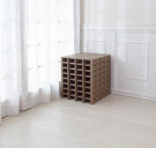 迅速に発送 Belca 日本製 すのこベット ジョイントふとんすのこ 入り 幅51.7×奥行51.6×高さ7.1 cm エコブラウン 耐荷重 120 kg シングルサイズ 湿気防止 組み合わせ自由 JS-BR 8 0 f 4425 d 5