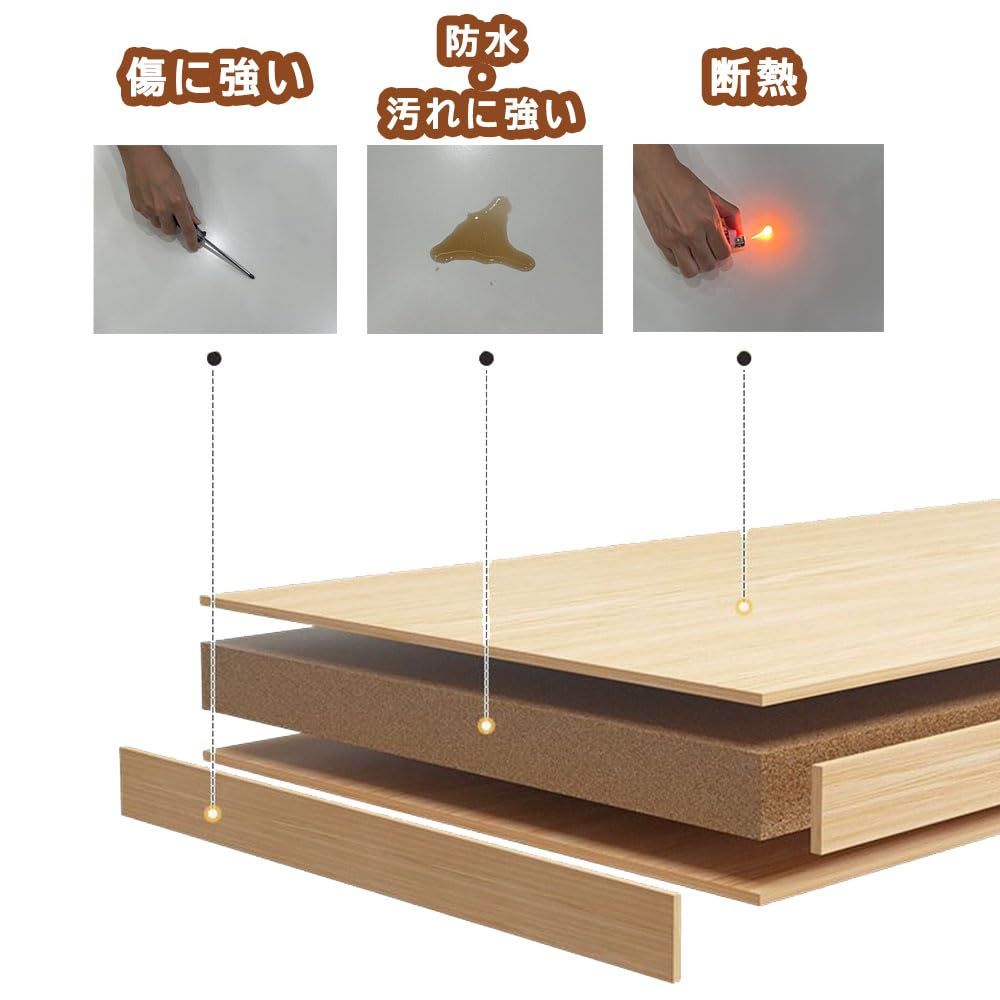収納付き 組立簡単 おしゃれ シンプル 北欧風 木製 デスク 机 リビング 一人暮らし 幅100×奥行50×高さ42.5 cm センターテーブル ローテーブル