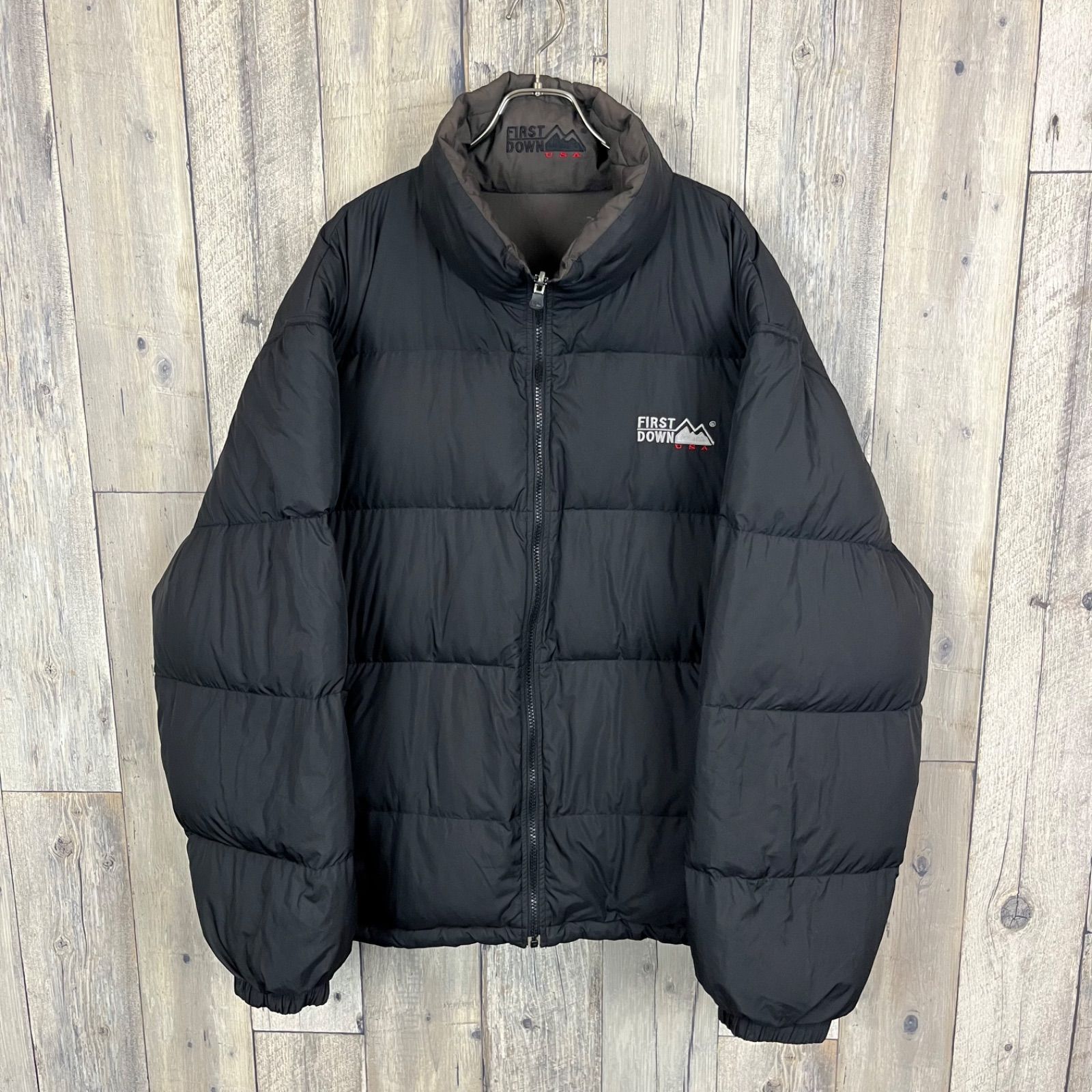 FIRST DOWN USA ファーストダウン ブラウン × ブラック 裾 ドロー