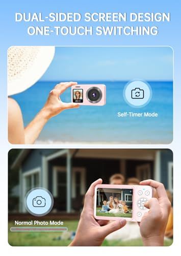 デジタルカメラ 4K 6400万画素 30FPS デジカメ 64GB TFカード付き 自