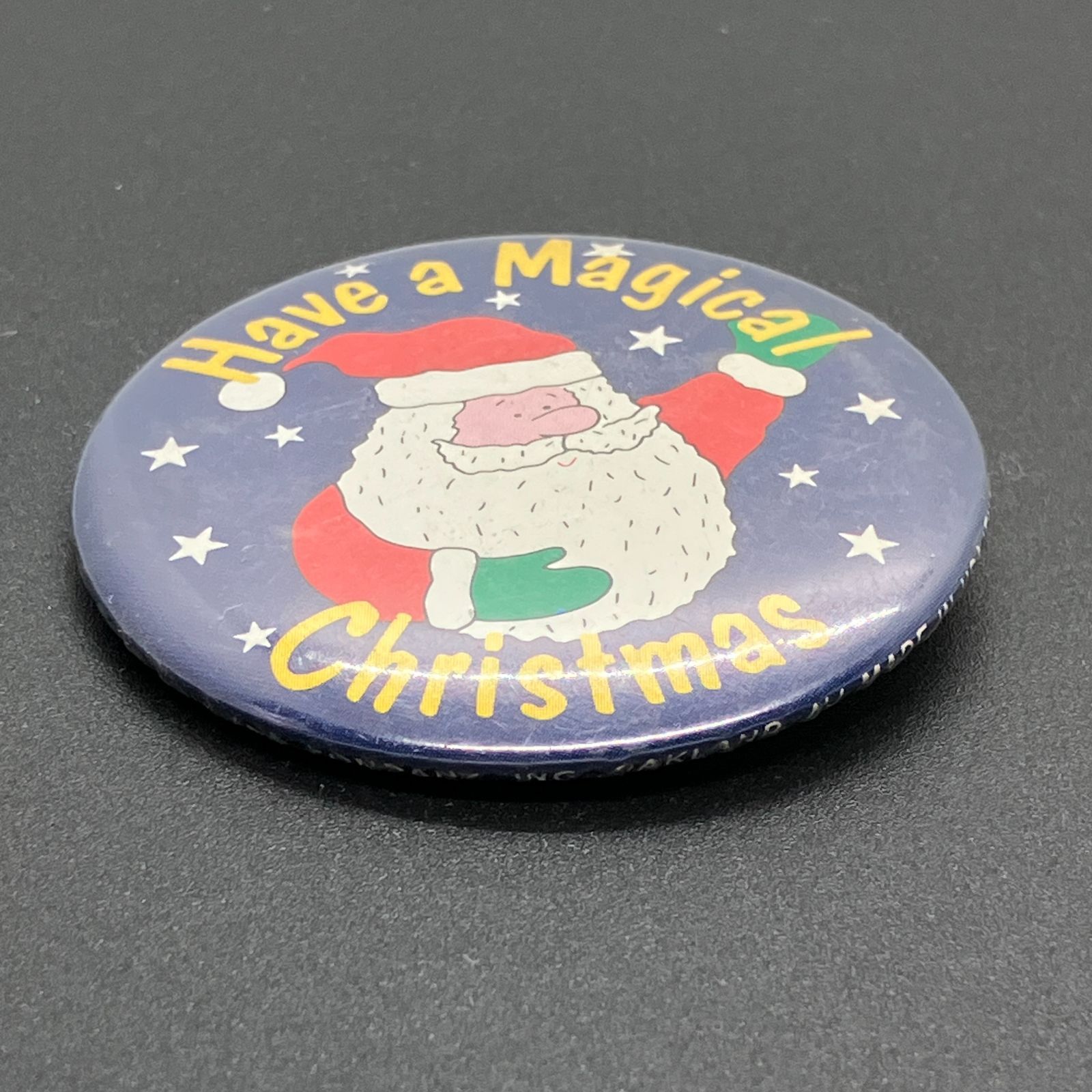 缶バッジ アメリカ 輸入 雑貨 ビンテージ 『 魔法のようなクリスマス