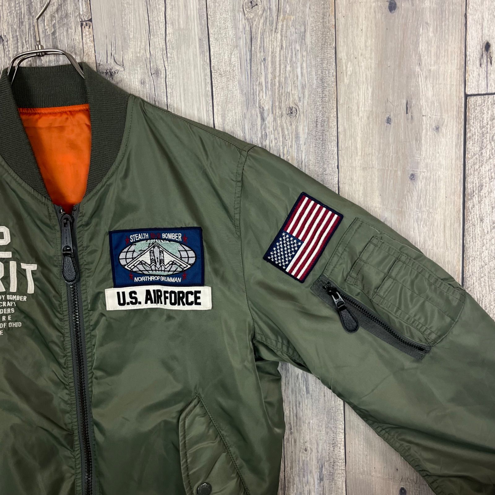 AVIREX LIGHT MA-1 B-2 SPIRIT アヴィレックス U.S. AIR FORCE HEAVY