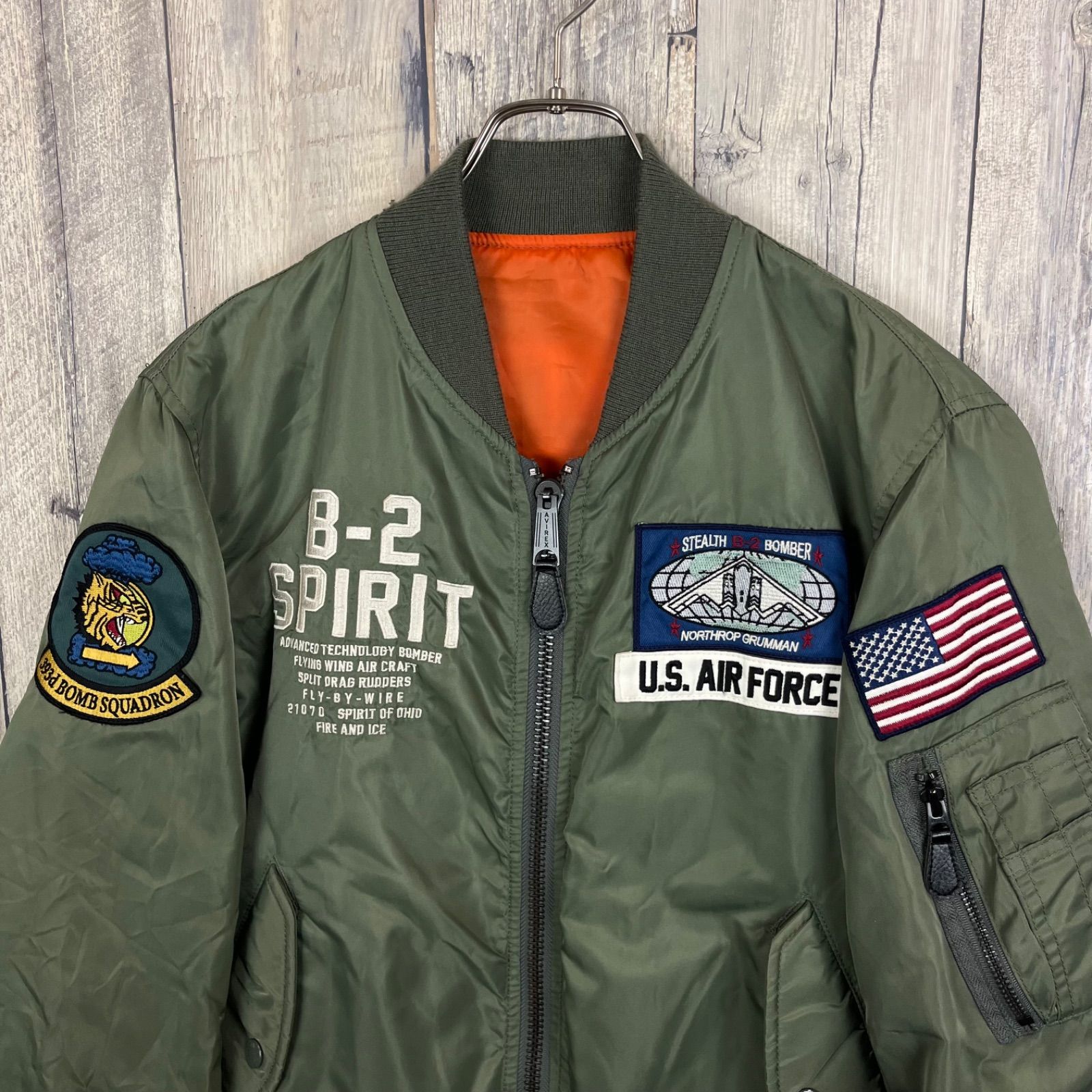 AVIREX LIGHT MA-1 B-2 SPIRIT アヴィレックス U.S. AIR FORCE HEAVY 
